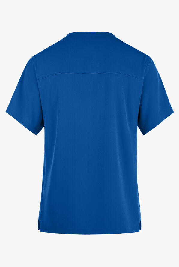 Skechers by Barco Structure Men's 1-Pocket STRETCH V-Neck Scrub Top - Royal - 3