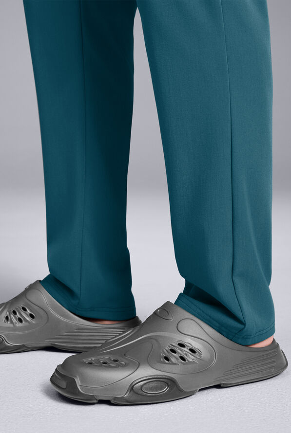 Pantal&oacute;n m&eacute;dico Hypothesis S-R Shift Ready estilo cargo con piernas rectas y 8 bolsillos para hombre - Caribbean Blue - 5