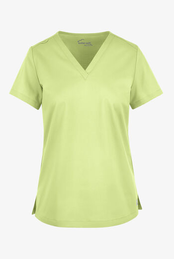 Blusa m&eacute;dica UA Butter-Soft STRETCH con cuello en V para mujer