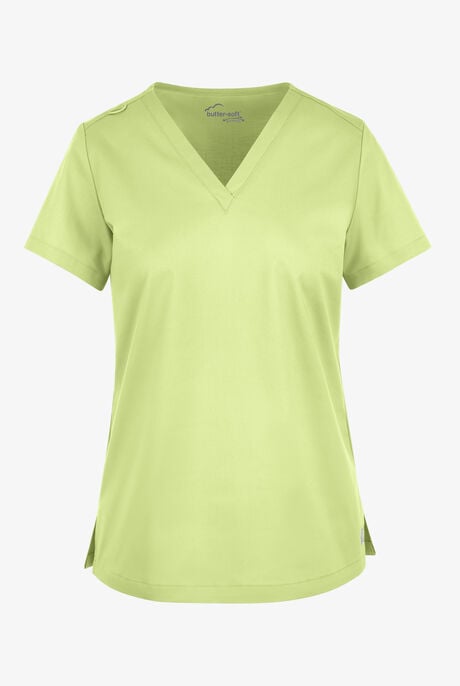 Butter-Soft STRETCH Women's V-Neck Tuck In Top