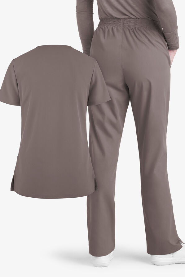 Advantage STRETCH by Butter-Soft Women's Scrub Set - Cool Grey - 4