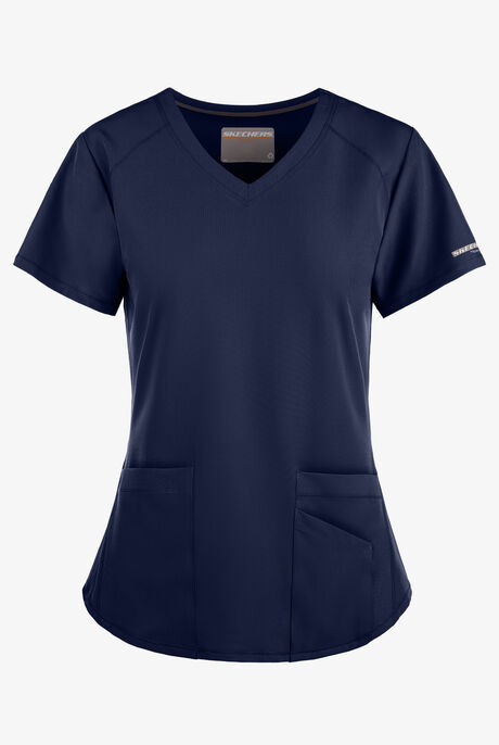 Skechers by Barco Breeze Women's 3-Pocket STRETCH V-Neck Scrub Top