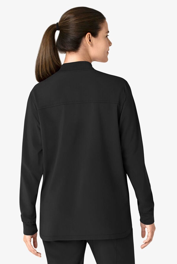 Carhartt Cross-Flex Women's 4-Pocket STRETCH Scrub Jacket - Black - 4