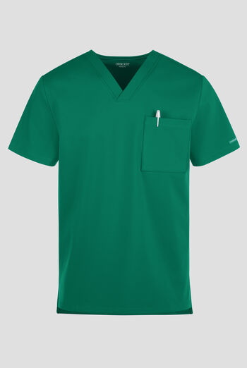 Camisa m&eacute;dica Cherokee Achieve STRETCH con cuello en V y 1 bolsillo para hombre