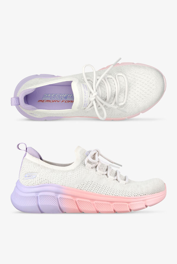 Zapatillas deportivas Skechers Bobs Sport B Flex Color Optics Off White Heathered para mujer - null - 1