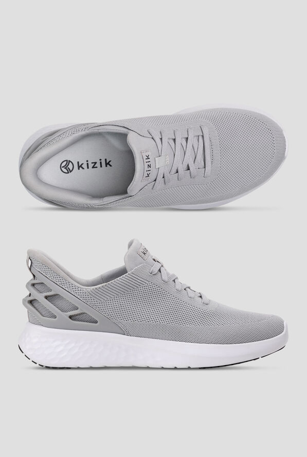 Zapatillas de enfermería Kizik Athens Slate Grey con cordones para mujer - Slate Grey - 1