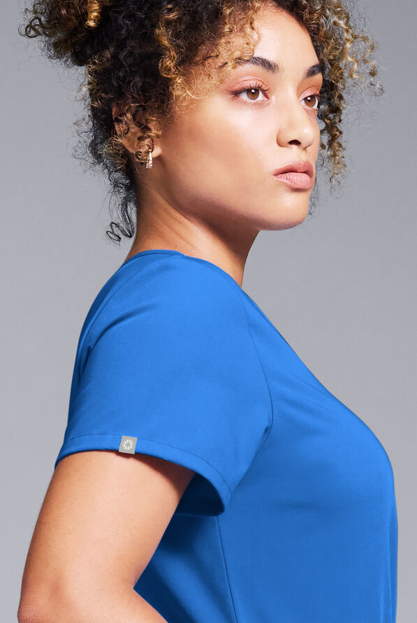 Hypothesis Women's Base V-Neck Tuck-In Scrub Top - Royal - 5
