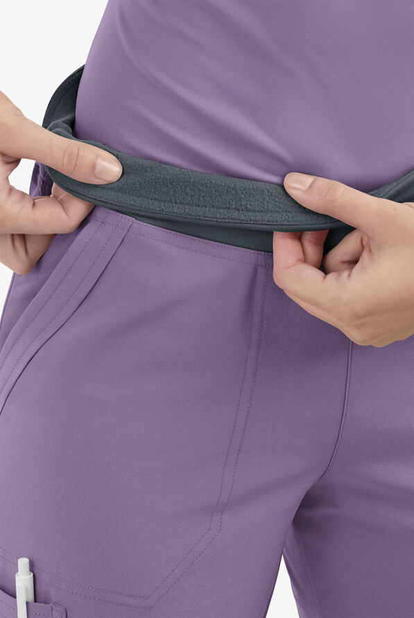 Pantal&oacute;n m&eacute;dico Easy STRETCH Sienna estilo yoga deportivo con 5 bolsillos para mujer - Purple Dusk / Pewter - 3