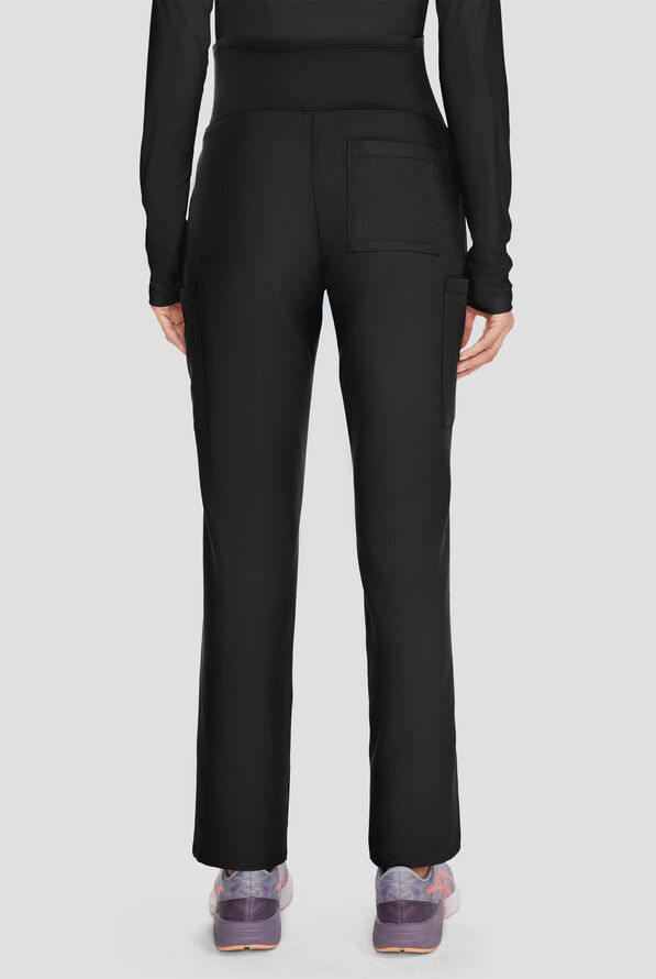 Cherokee Workwear Originals Ultra Women's 3-Pocket STRETCH Maternity Scrub Pants - Black - 4