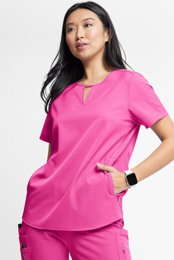 WhisperLite Alba Women's 3-Pocket Notched Neck Scrub Top