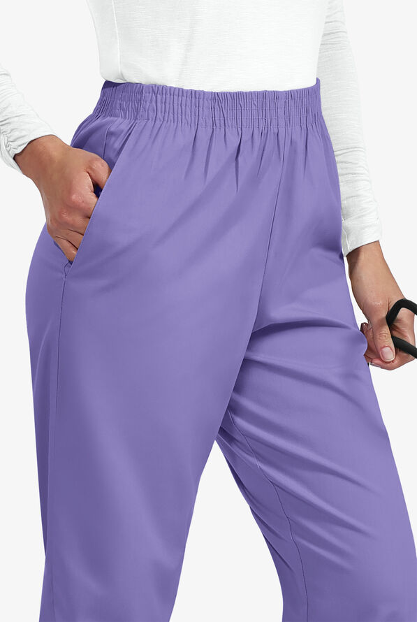 UA Best Buy Scrubs Women's 2-Pocket Elastic Waist Pants - Dark Lilac - 3
