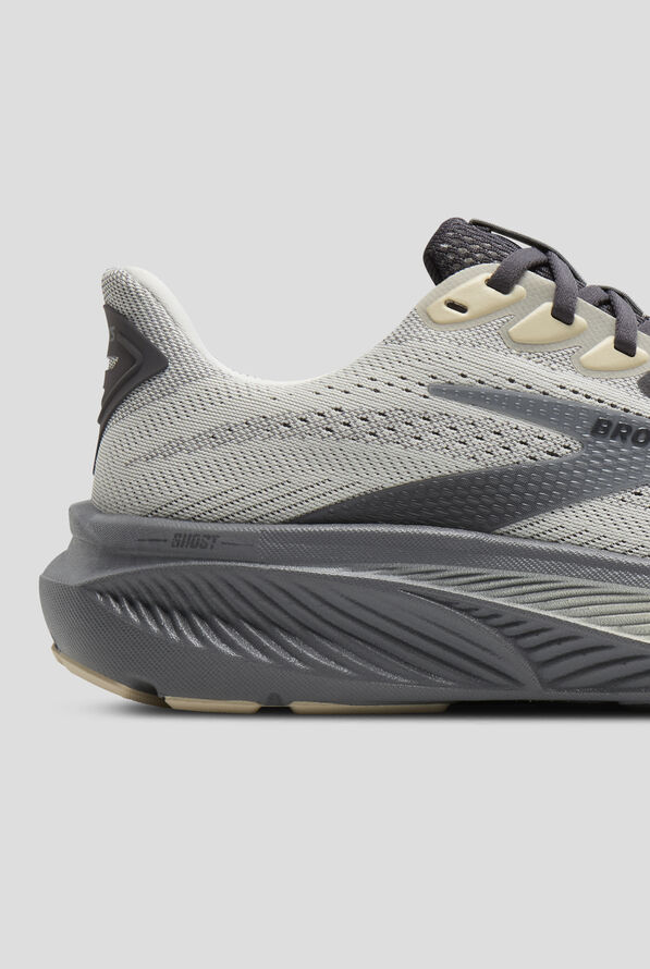 Brooks Men's Ghost 17 Vaporous Gray/Primer/Sand Athletic Lace Up Shoes - null - 4