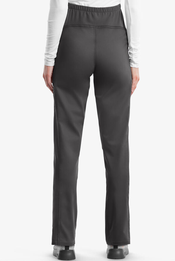 Cherokee Workwear Revolution Women's 3-Pocket STRETCH Maternity Scrub Pants - Pewter - 2