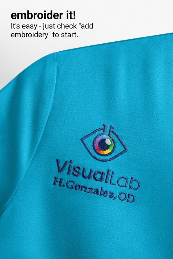 Butter-Soft Originals Women's STRETCH Cotton-Rich Long Sleeve Crew Neck Knit Underscrub - Turquoise - 5