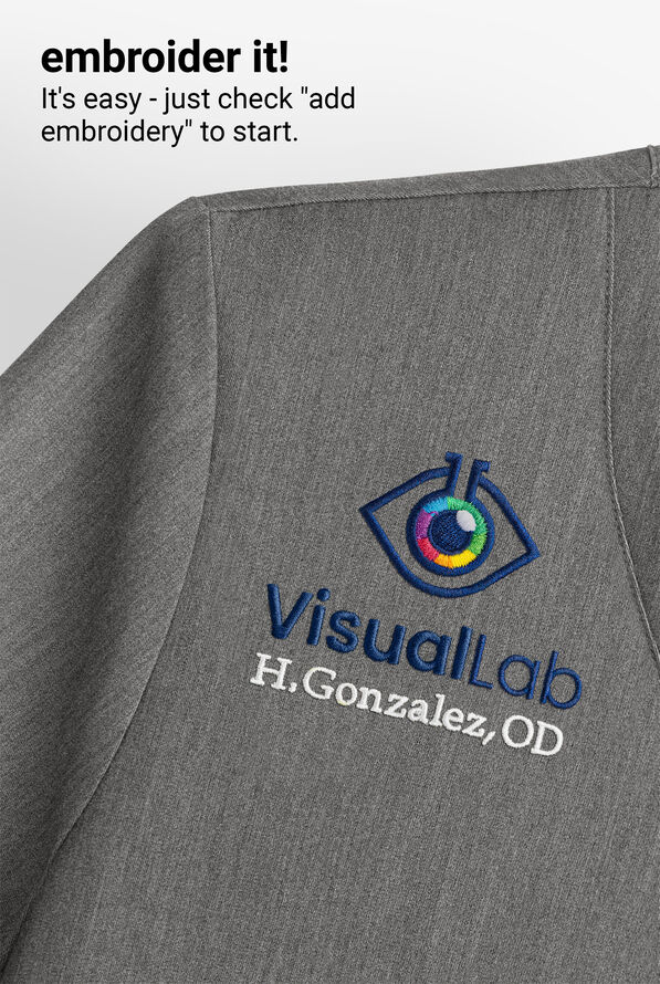 koi Next Gen Ready to Work Women's 1-Pocket STRETCH V-Neck Scrub Top - Heather Grey - 5