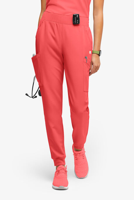 Pantalón médico ReSurge Amber estilo jogger con piernas pitillo y 7 bolsillos para mujer