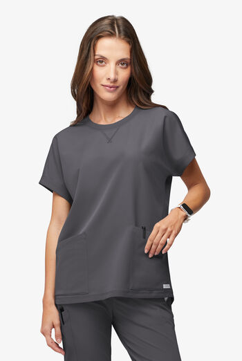 Blusa m&eacute;dica ReSurge Mercury con mangas dolm&aacute;n y 4 bolsillos para mujer