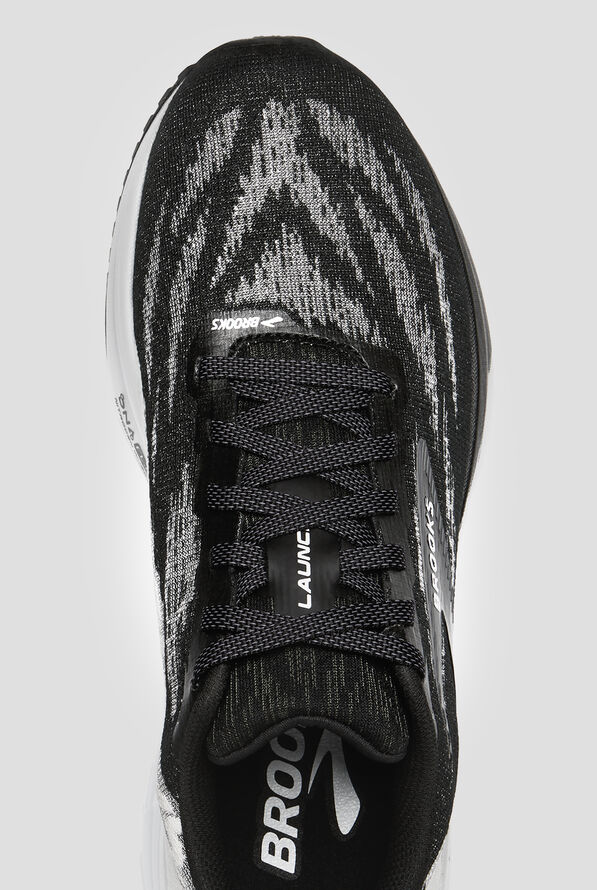 Zapatillas deportivas de enfermería Brooks Launch 11 Black/White con cordones para hombre - null - 2