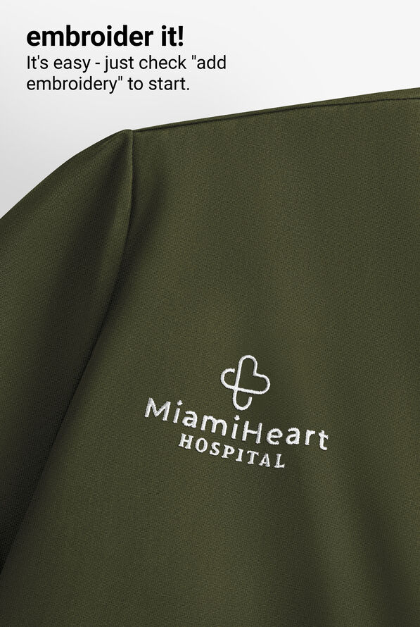 Skechers by Barco Breeze Women's 3-Pocket STRETCH V-Neck Scrub Top - Olive - 5