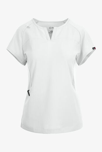 Blusa m&eacute;dica koi Lite&trade; Lilias con cuello coraz&oacute;n con muesca y 2 bolsillos para mujer