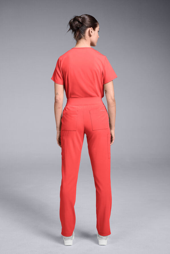Hypothesis Women's Base 7-Pocket Straight Leg Cargo Scrub Pant - Tall - Radiant - 5