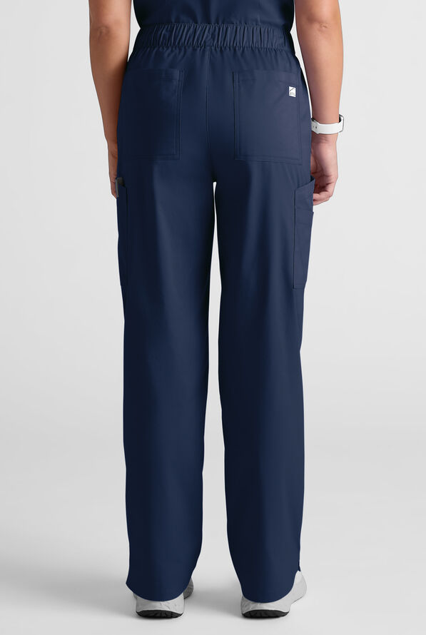 Pantal&oacute;n m&eacute;dico Butter-Soft STRETCH estilo cargo con bragueta y 10 bolsillos para mujer - Navy - 5