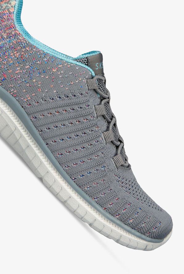 Skechers Sport Women's Virtue Gray Athletic Slip On Nursing Shoes - null - 3