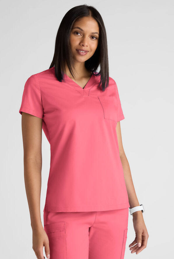 Butter-soft STRETCH Women's Scrub Set - Rouge Rose - 6