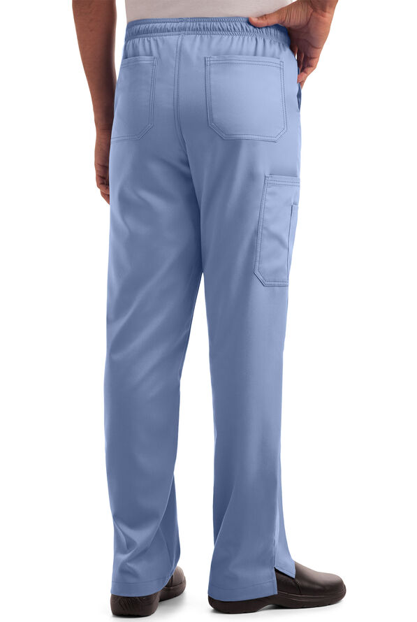 Strictly Scrubs Men's 6-Pocket Cargo Scrub Pants - Ceil Blue - 2