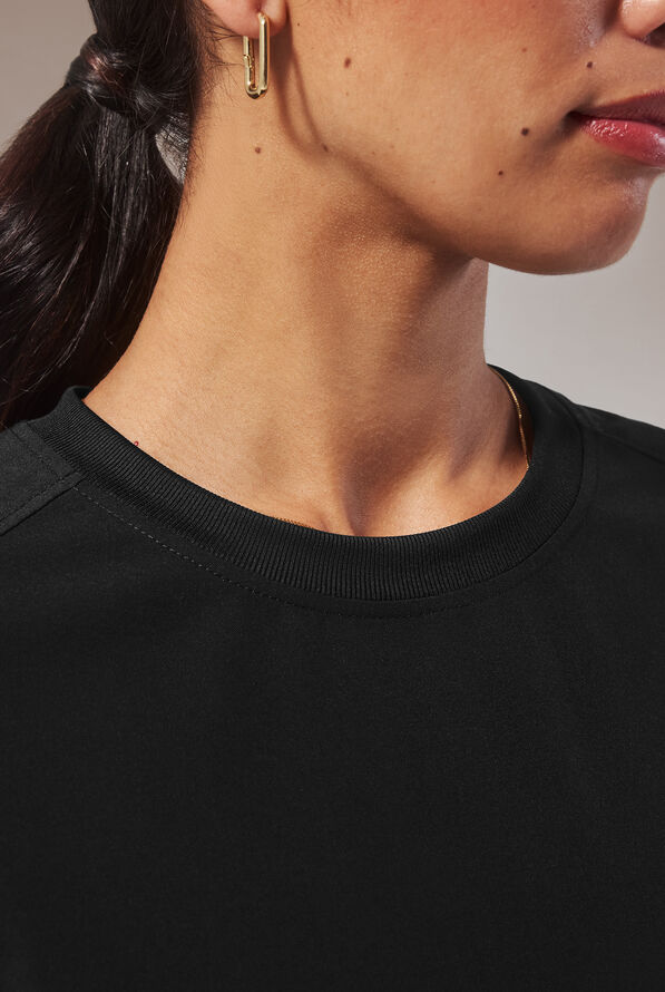 Hypothesis (RED) Kentica Women's 4 Pocket Crew Neck Scrub Top - Jet Black - 7