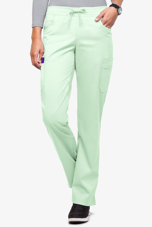 UA Flex2 PETITE Flat Front Cargo Scrub Pants, Short Scrub Pants