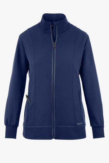 Chaqueta m&eacute;dica Healing Hands 360 Carly STRETCH con cuello alto con cremallera y 5 bolsillos para mujer