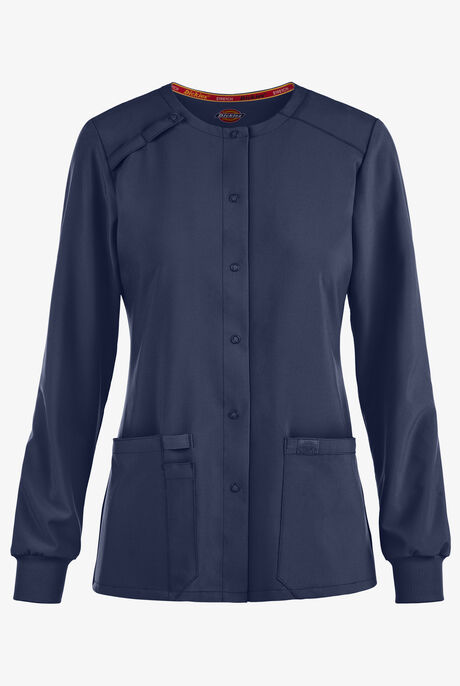 Dickies EDS Essentials Women's 2-Pocket STRETCH Snap Front Scrub Jacket