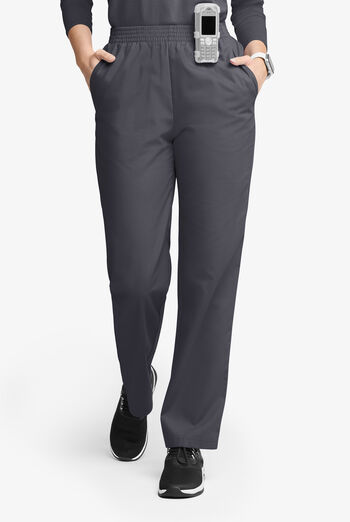 Pantalón médico Butter-Soft Originals de tiro alto con piernas rectas y 2 bolsillos para mujer