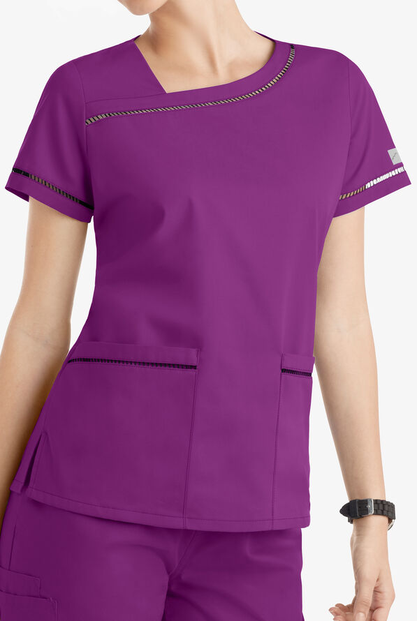 ButterSoft Scrubs by UA Ladder Lace Scrub Top Elegant Scrub Tops
