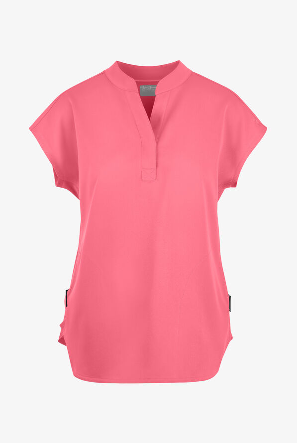 Zavate Ava Therese Sorbet Delights Piper Women's 2-Pocket STRETCH Dolman Sleeve Scrub Top - Sorbet - 1