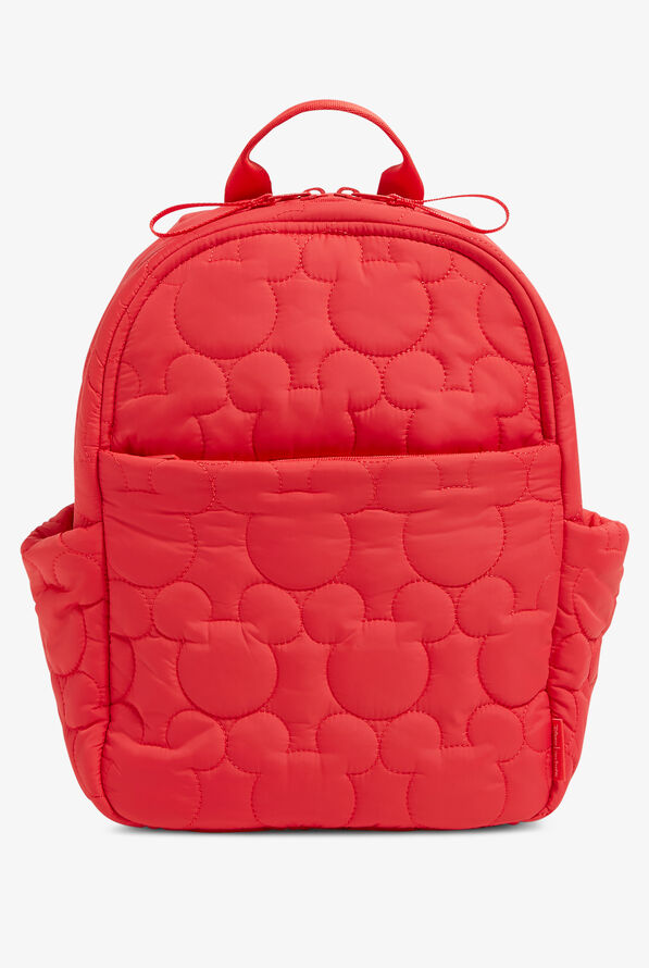 Vera Bradley Disney's Mickey Featherweight Unforgettable Red Quilted Small Backpack - Unforgettable Red - 1
