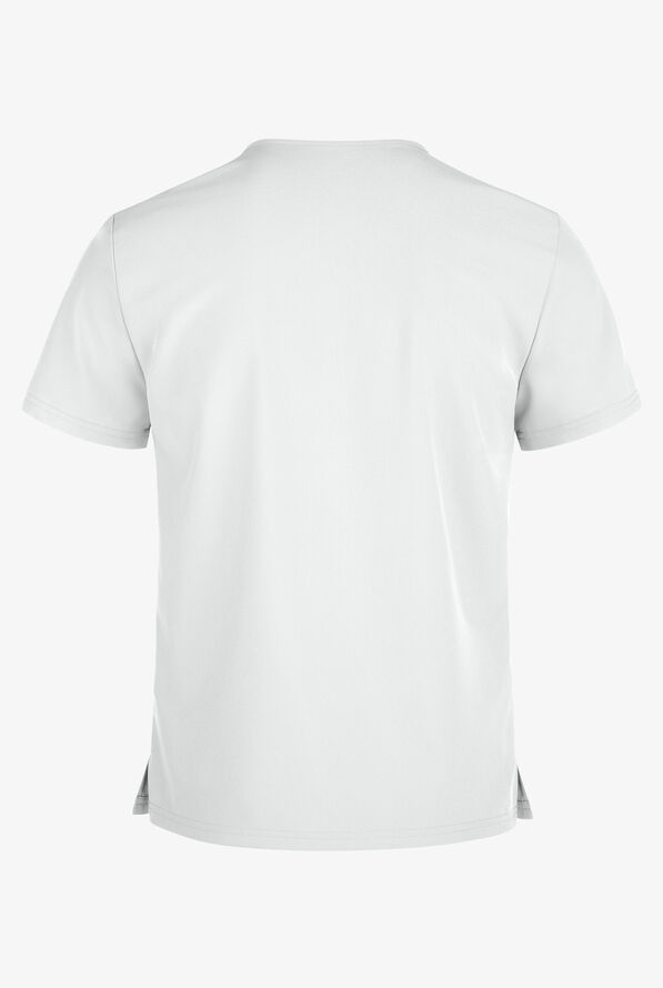 Easy STRETCH Riley Unisex 3-Pocket V-Neck Scrub Top - White - 3