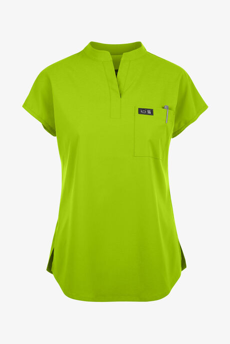 koi Basics Ari Women's 1-Pocket STRETCH Dolman Sleeve Mandarin Collar Scrub Top