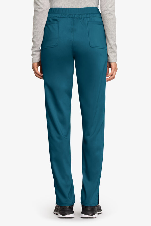 Cherokee Workwear Revolution Women's 5-Pocket STRETCH Drawstring Cargo Scrub Pants - Caribbean Blue - 2