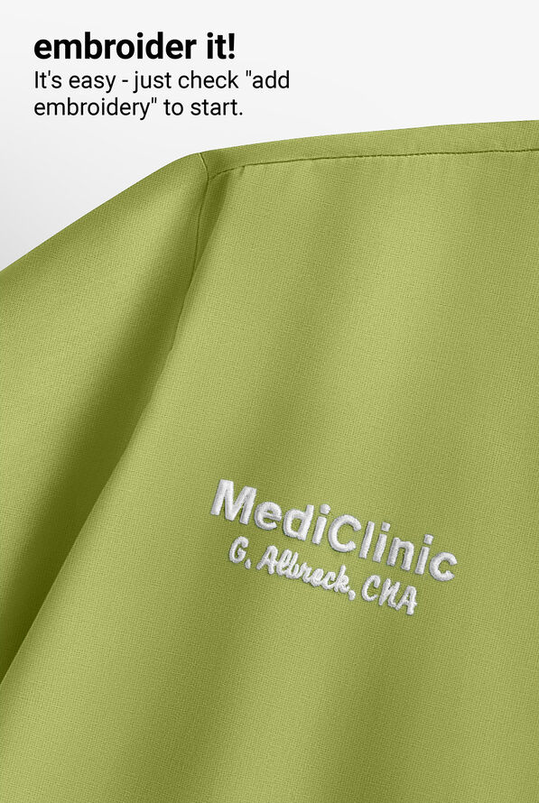 Butter-Soft Originals Women's 2-Pocket V-Neck Scrub Top - Fern Green - 5