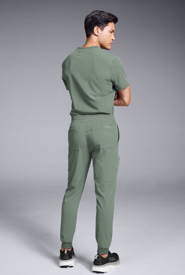 Pantalón médico Hypothesis S-R Shift Ready estilo jogger con 8 bolsillos para hombre - Mineral - 3