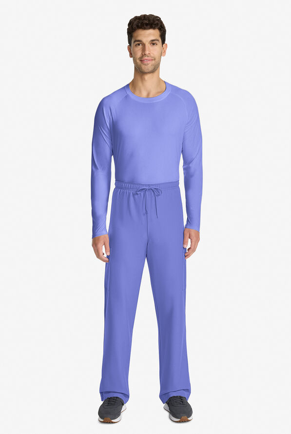 Cherokee Workwear Originals Ultra Unisex 3-Pocket Drawstring Straight Leg Scrub Pants - Ceil Blue - 5