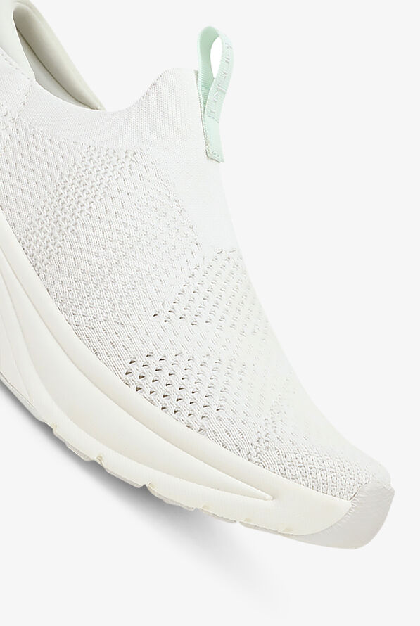 Dansko Women's Pep White Knit Athletic Lace Up Shoes - White - 3