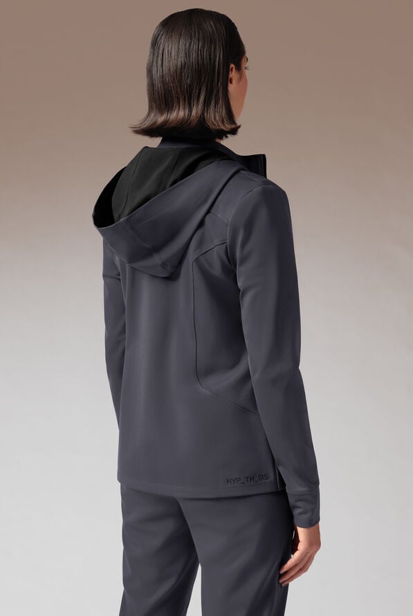 Chaqueta m&eacute;dica Hypothesis Super-Dermal con cremallera y m&uacute;ltiples bolsillos para mujer - Pewter/Jet Black - 4