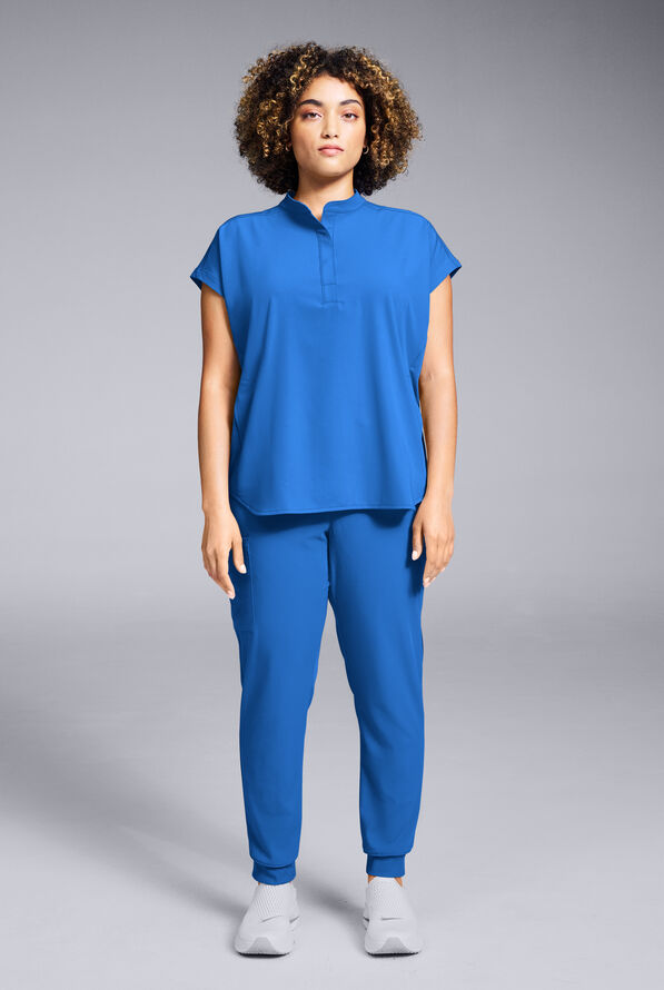 Conjunto de uniforme m&eacute;dico Hypothesis estilo jogger con mangas dolm&aacute;n para mujer - Royal - 6