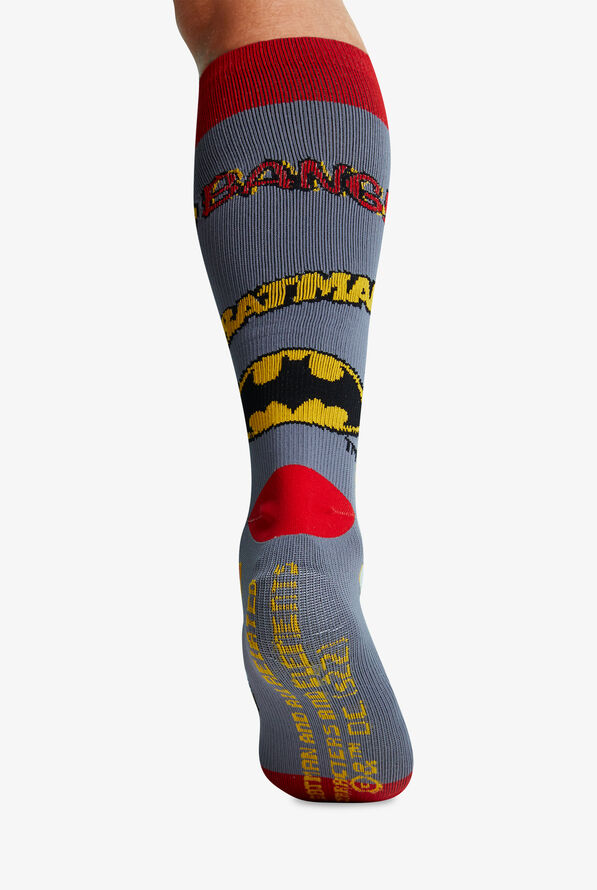 Cherokee Tooniforms Batman Mania Men's 8-12 mmHg Light Compression Socks - null - 2