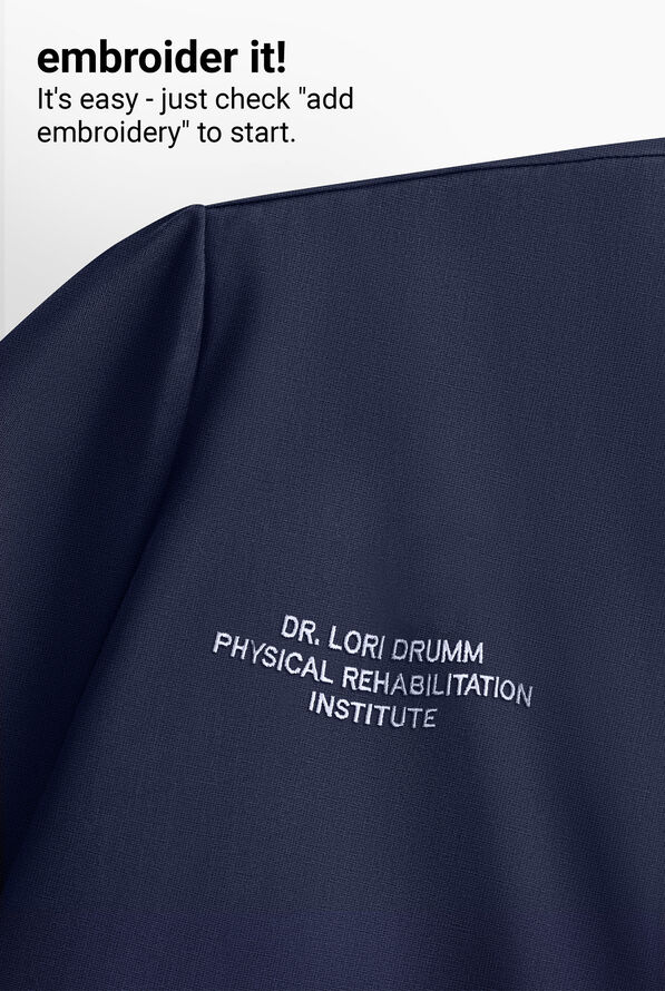 Infinity Pursuit Women's 3-Pocket STRETCH V-Neck Scrub Top - Navy - 6