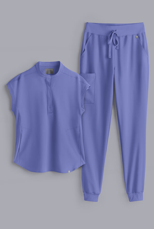 Conjunto de uniforme médico Hypothesis estilo jogger con mangas dolmán para mujer - Balance - 1