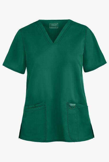Cherokee Workwear Revolution Women's 3-Pocket STRETCH V-Neck Scrub Top